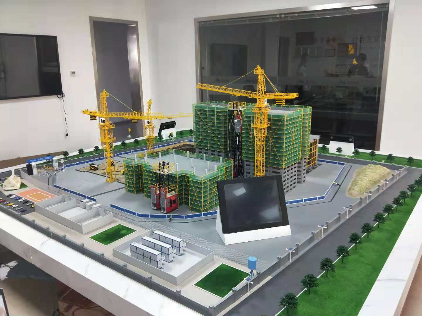 资兴市建筑施工场景模型